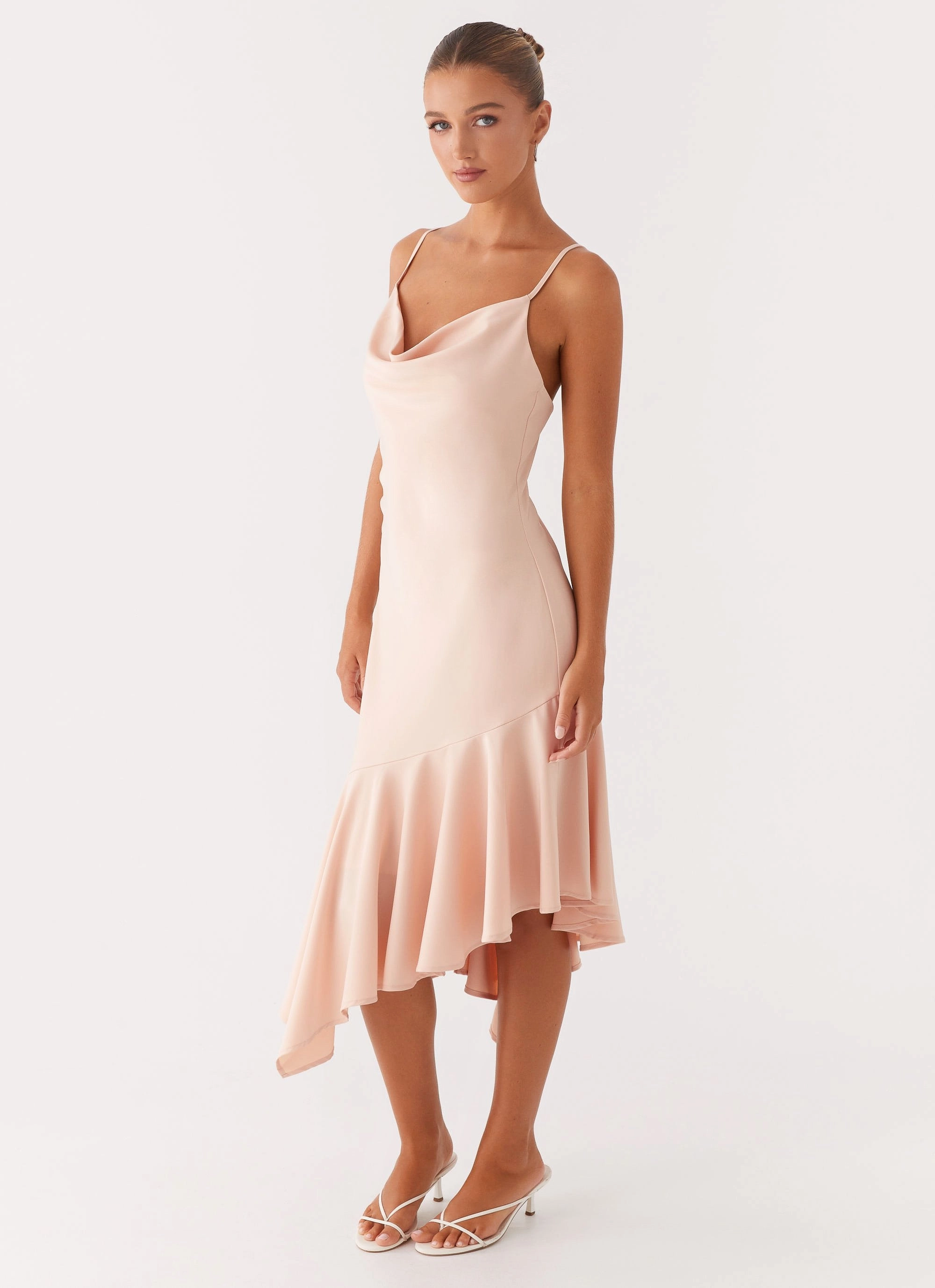 Korby Midi Dress - Pink Timeless Layering