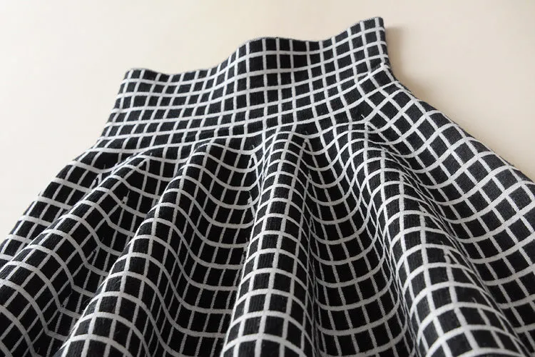 Korean Trendy Slim Look Knitted Skirt A-Line Skirt