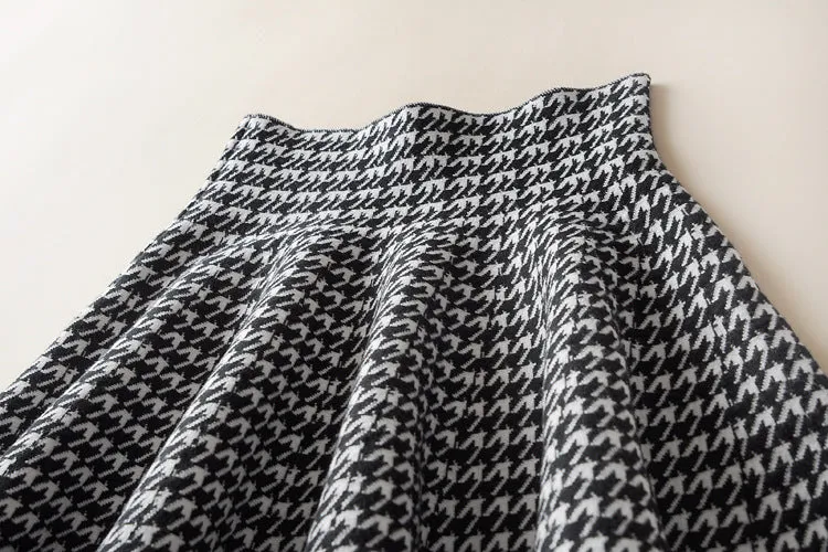 Korean Trendy Slim Look Knitted Skirt A-Line Skirt