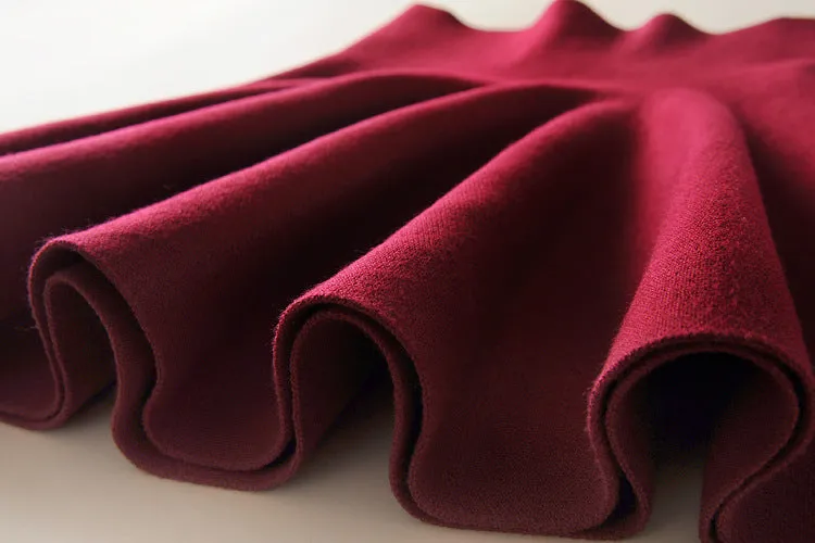 Korean Trendy Slim Look Knitted Skirt A-Line Skirt