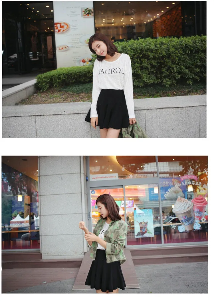 Korean Trendy Slim Look Knitted Skirt A-Line Skirt