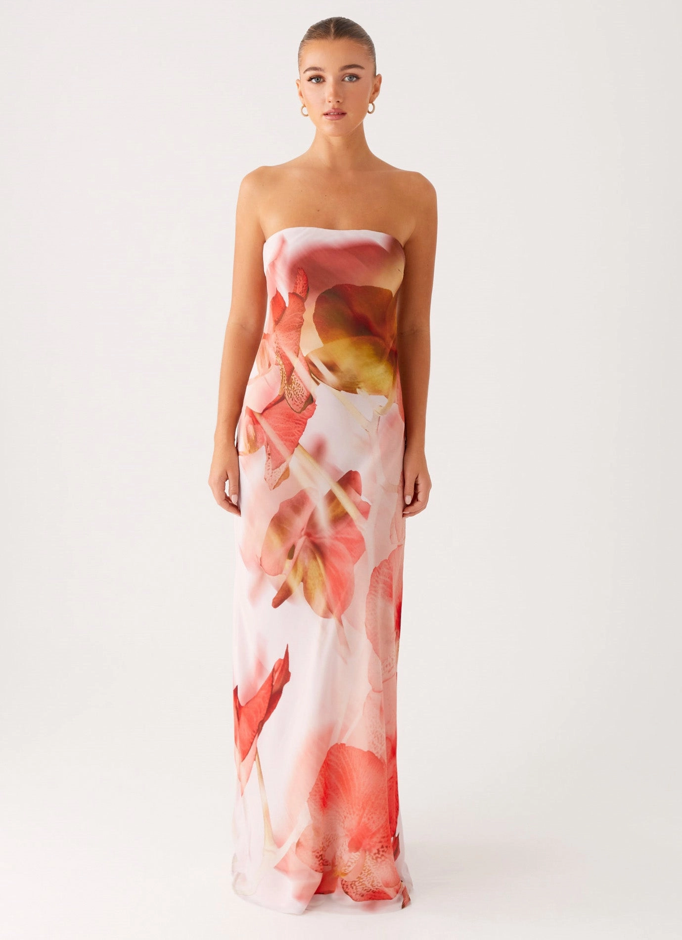 Polite Vibe Basic Cool Kunis Maxi Dress - Peach Rose