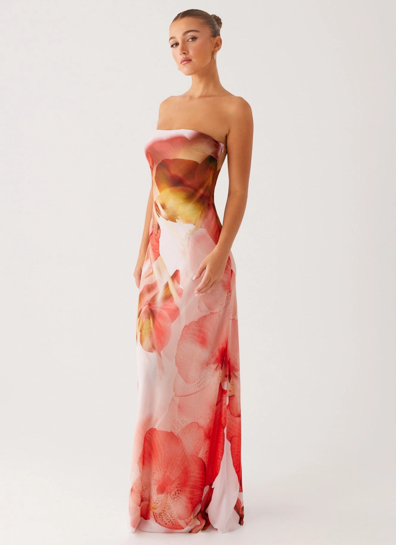 Subtle Motion Kunis Maxi Dress - Peach Rose