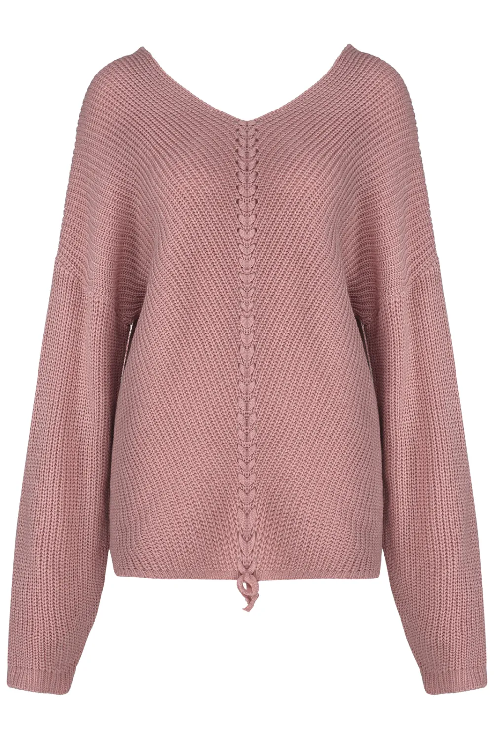'Kylie' Full Size Loose V-neck Drawstring Knitted Sweaters (6 Colors)