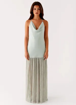 Luxurious Feel Kylie Maxi Dress - Sage