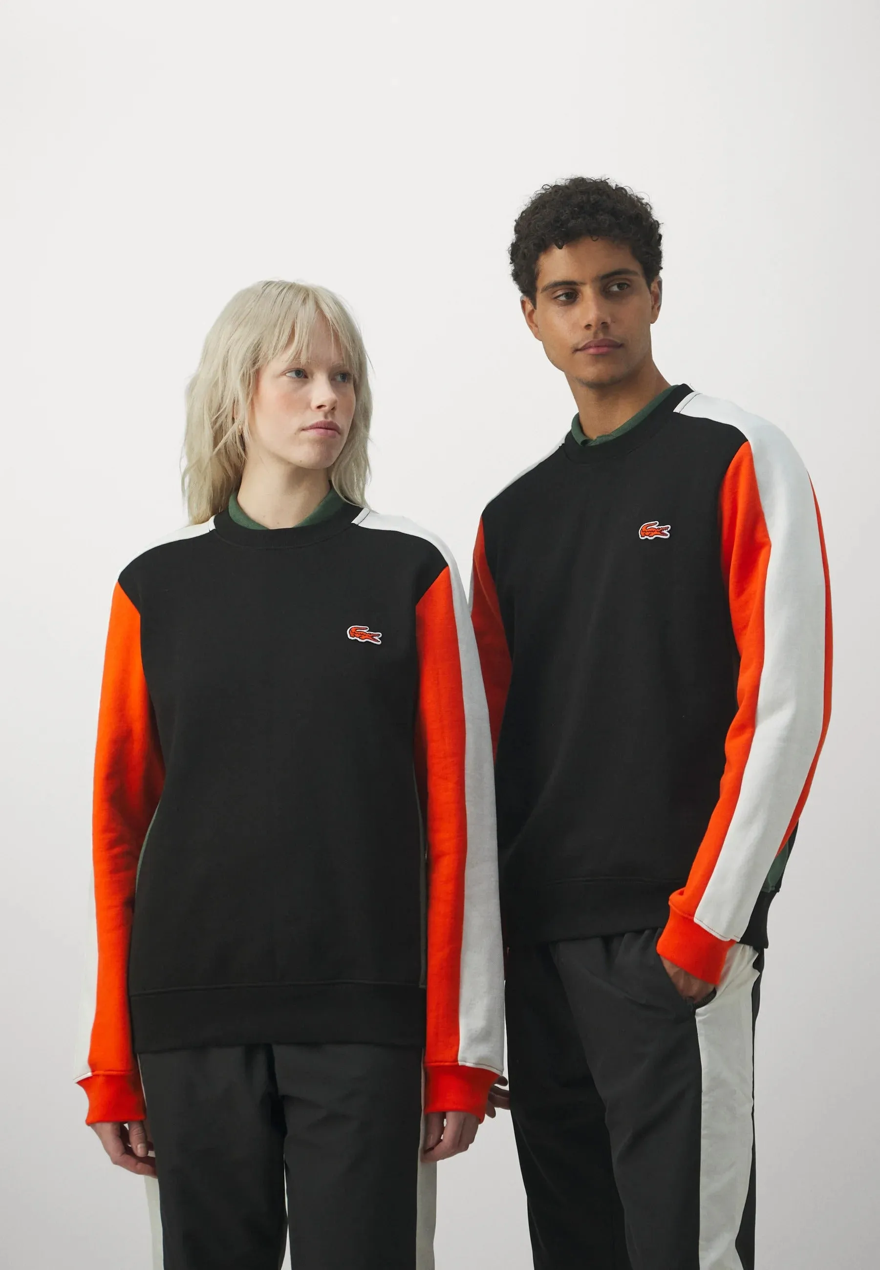 Lacoste Exclusive Unisex sweatshirt, black/orange/white