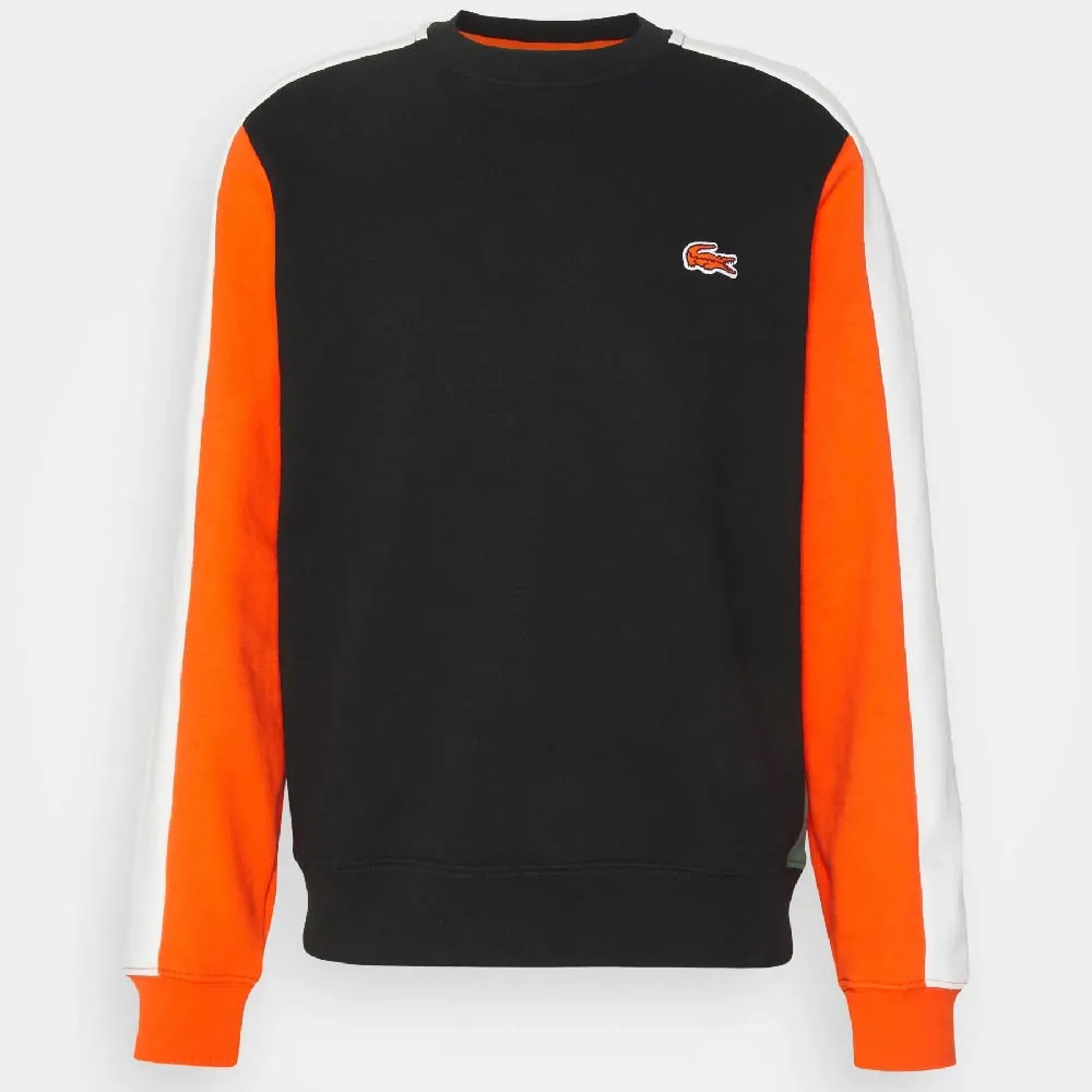 Lacoste Exclusive Unisex sweatshirt, black/orange/white