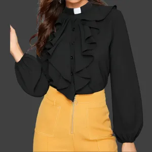 Ladies Clergy Shirt Tab Collar