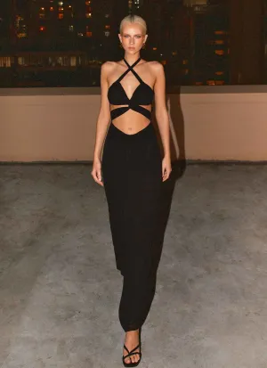 Casual Comfort Lady Marmalade Maxi Dress - Black