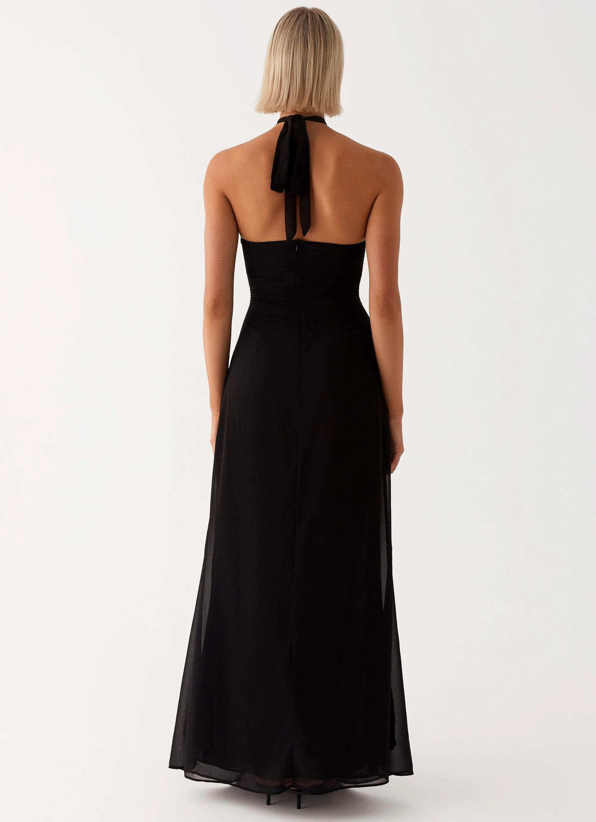 Lady Marmalade Maxi Dress - Black Sweat-Absorbing