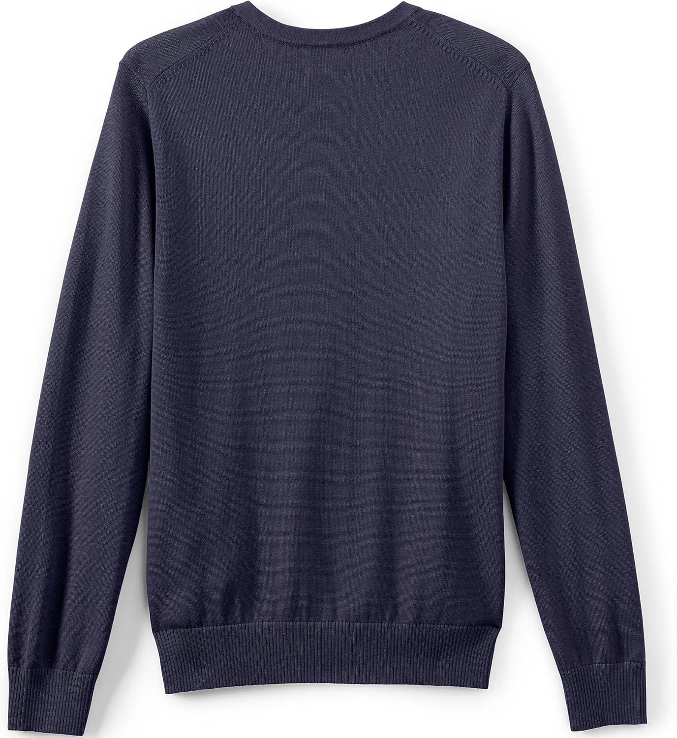Lands' End Men's Cotton Modal V-Neck Sweater