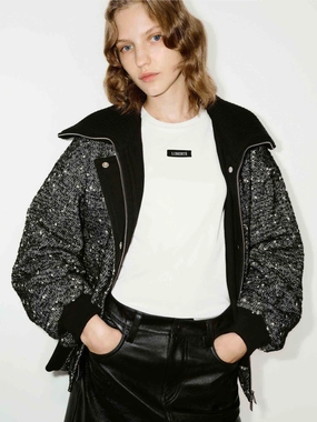 Lapel Marled Textured Jacket Lapel Marled Textured Jacket