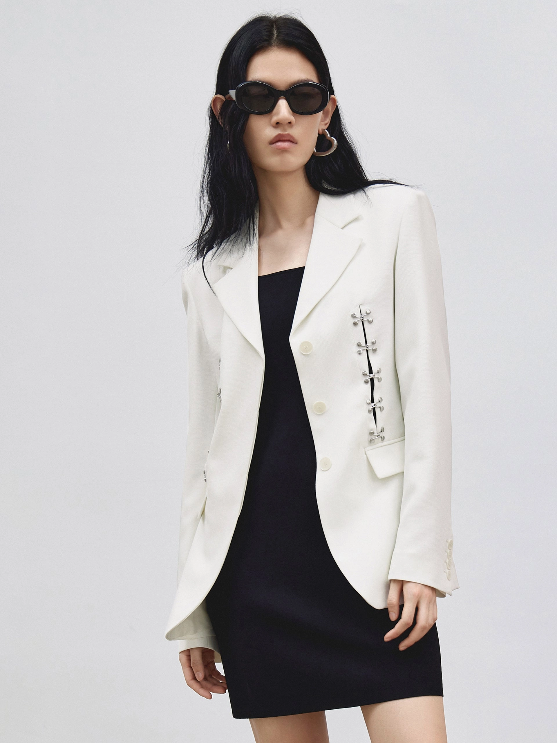 Lapel Structured Blazer
