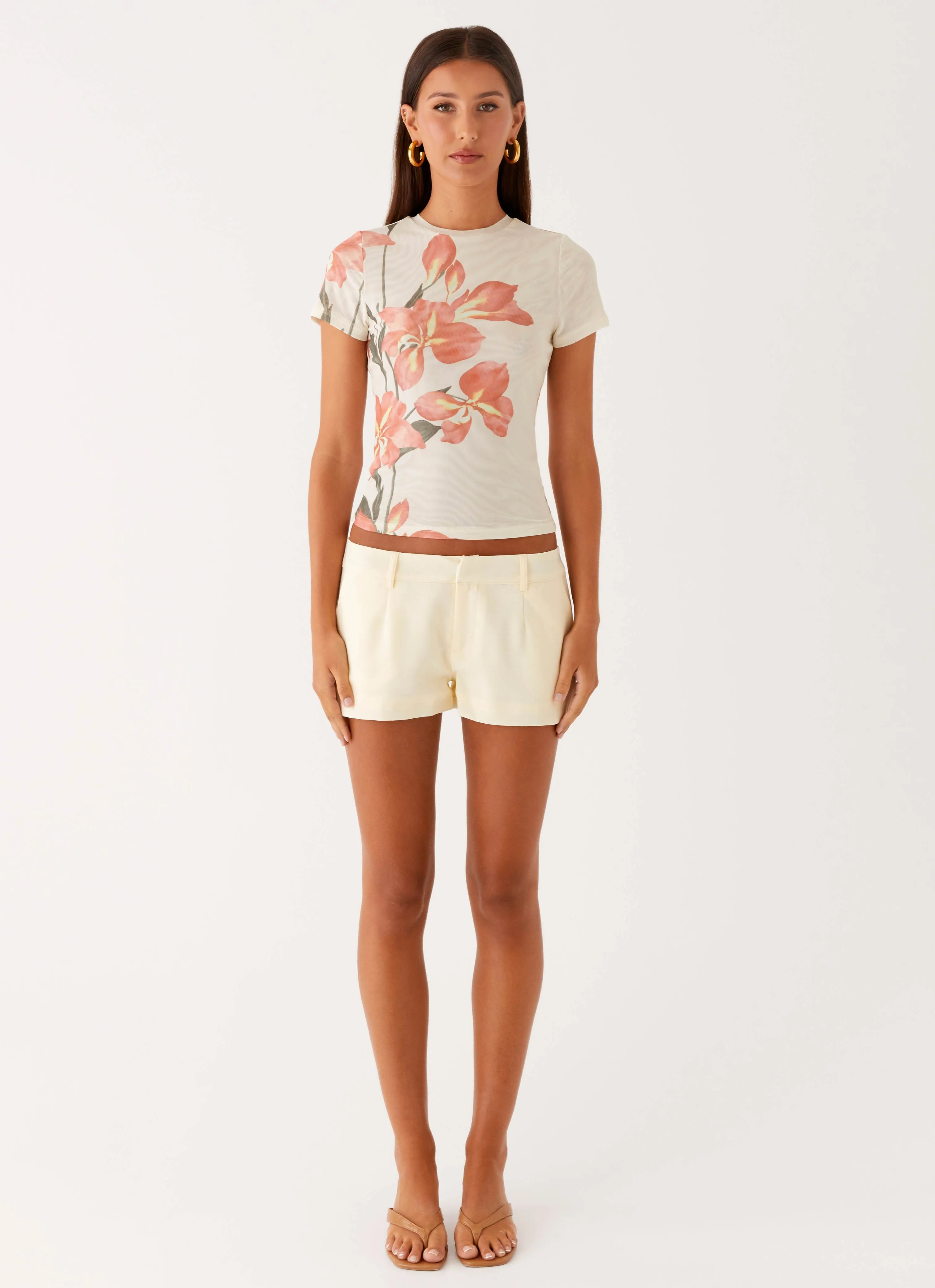 Breathable touch Late Night Mesh Baby Tee - Siena Floral