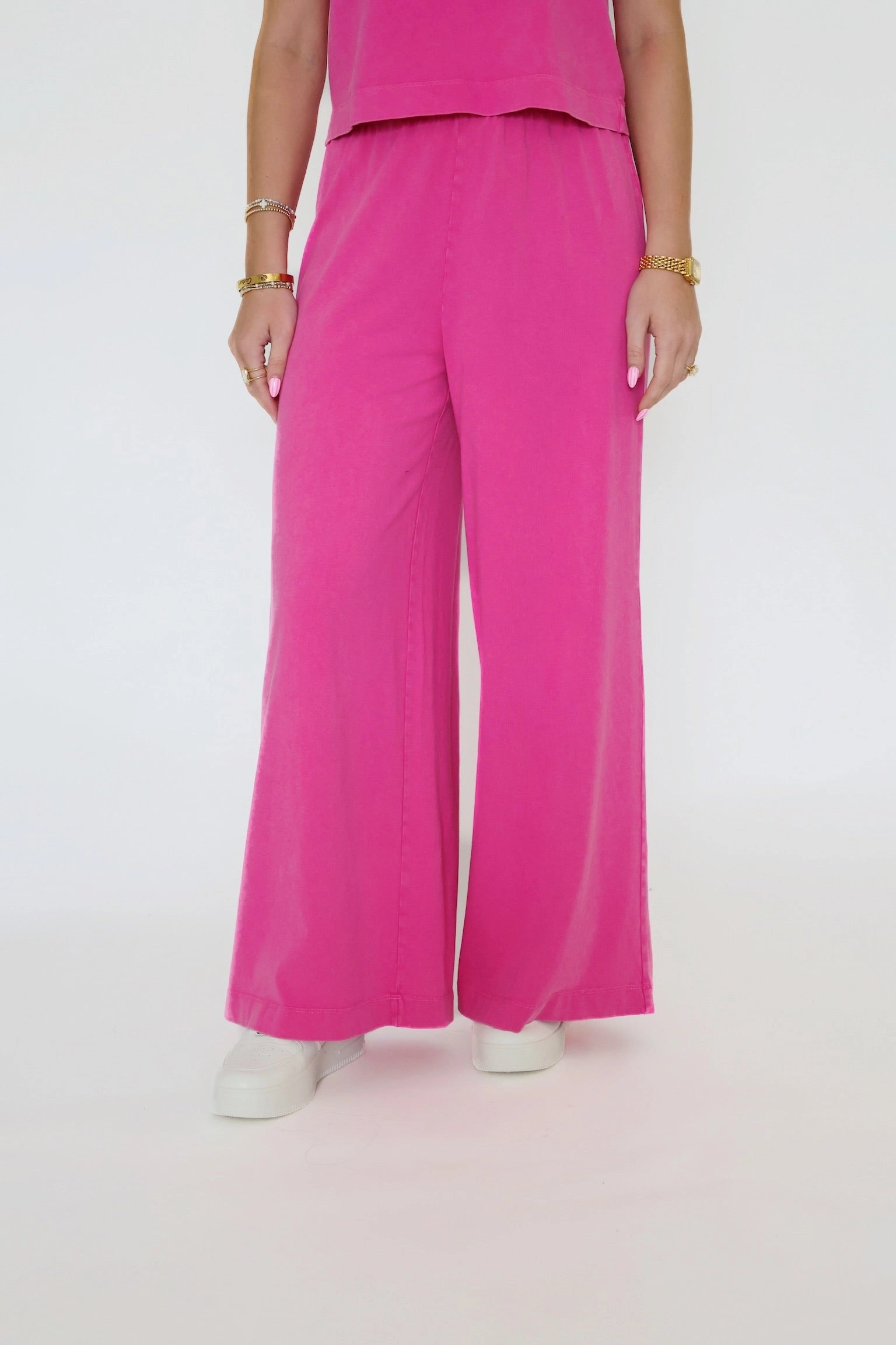 Scout Jersey Flare Pant- Island Pink Sun Protection Fabric