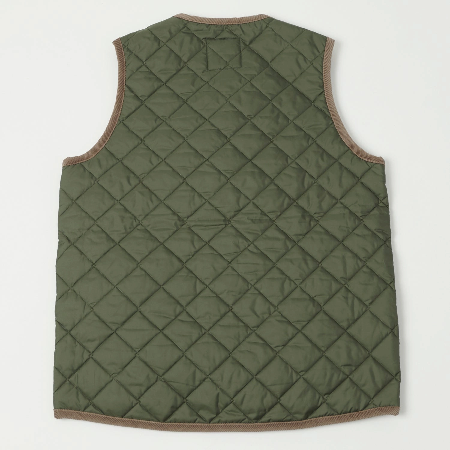 Lavenham Thornham Quilted Gilet - Olive Green/Olive Green