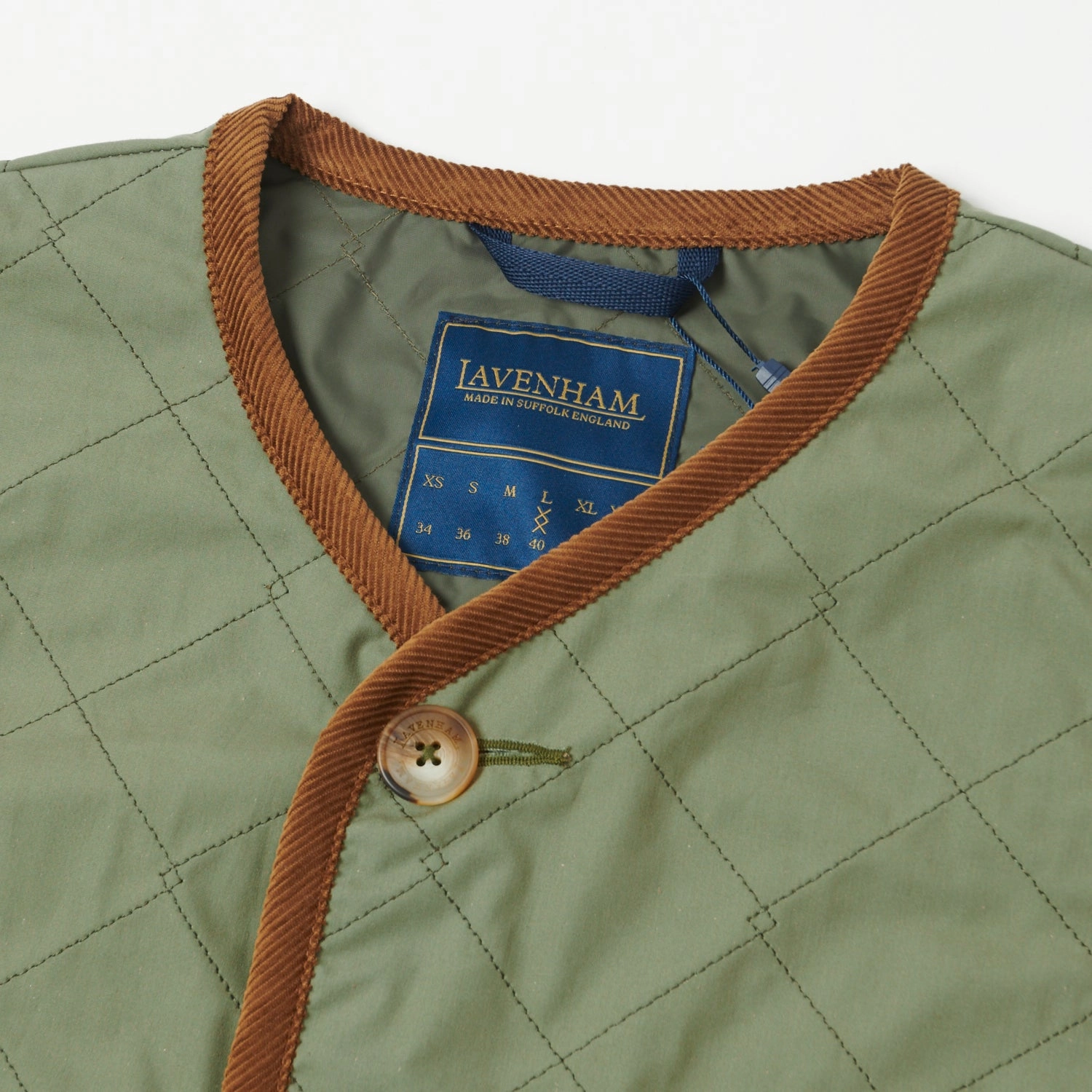 Lavenham Unwadded Gilet - Army Green
