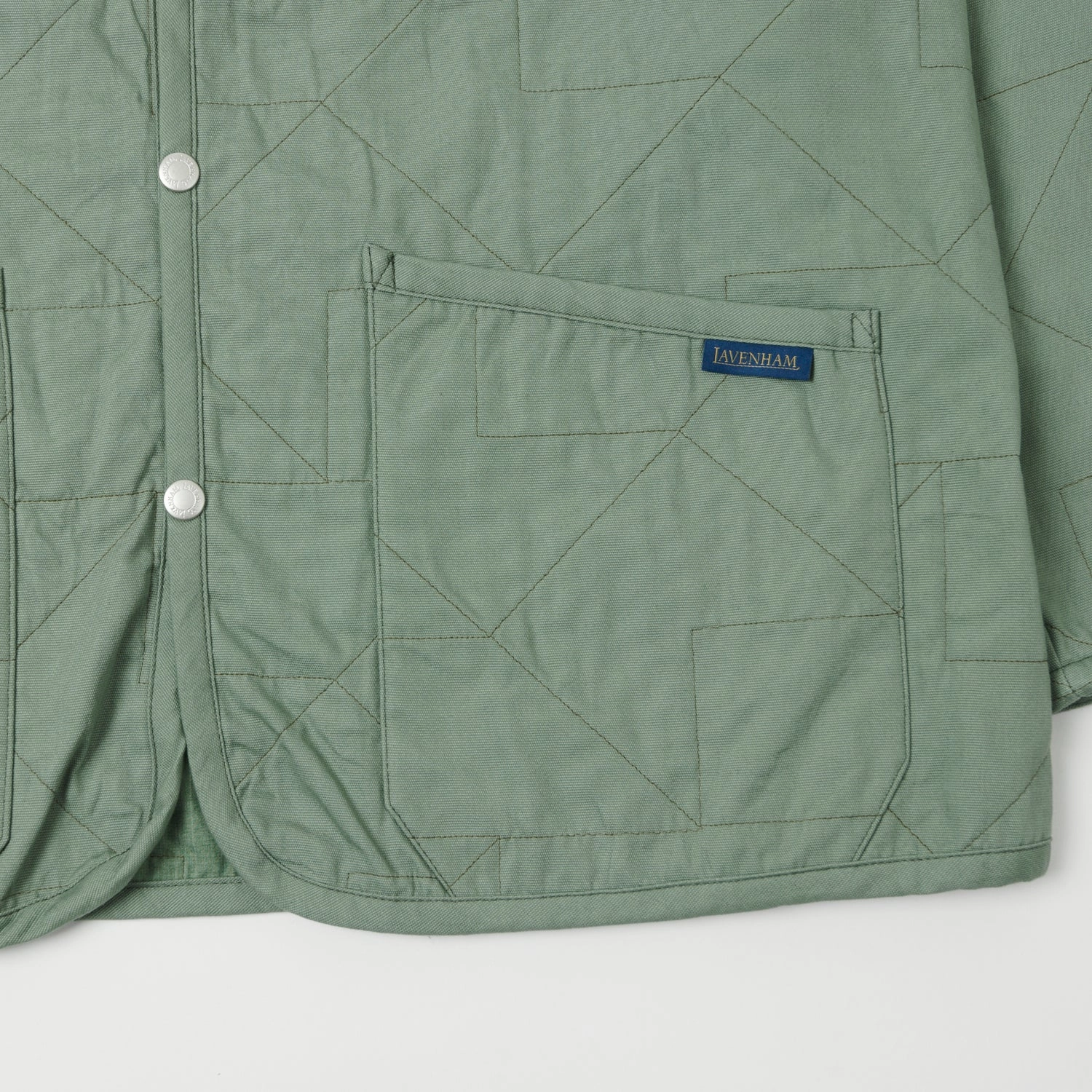 Lavenham Unwadded Worker Raydon Jacket - Leaf Green
