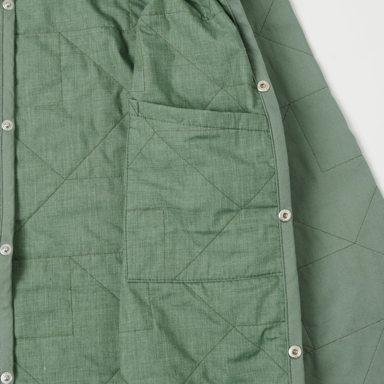 Lavenham Unwadded Worker Raydon Jacket - Leaf Green