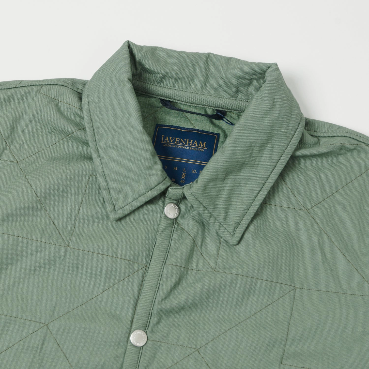Lavenham Unwadded Worker Raydon Jacket - Leaf Green
