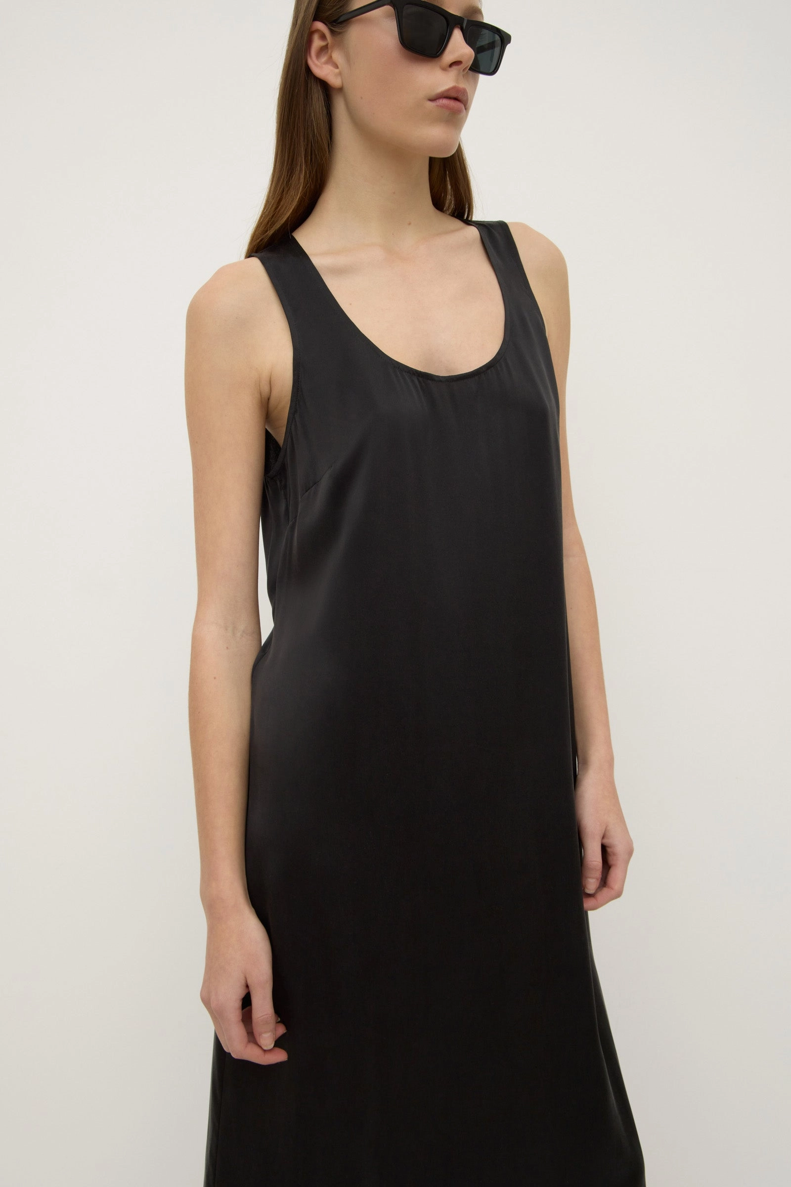 Pippa Silk Tank Dress and Effortless fit dress. Comfort waistband