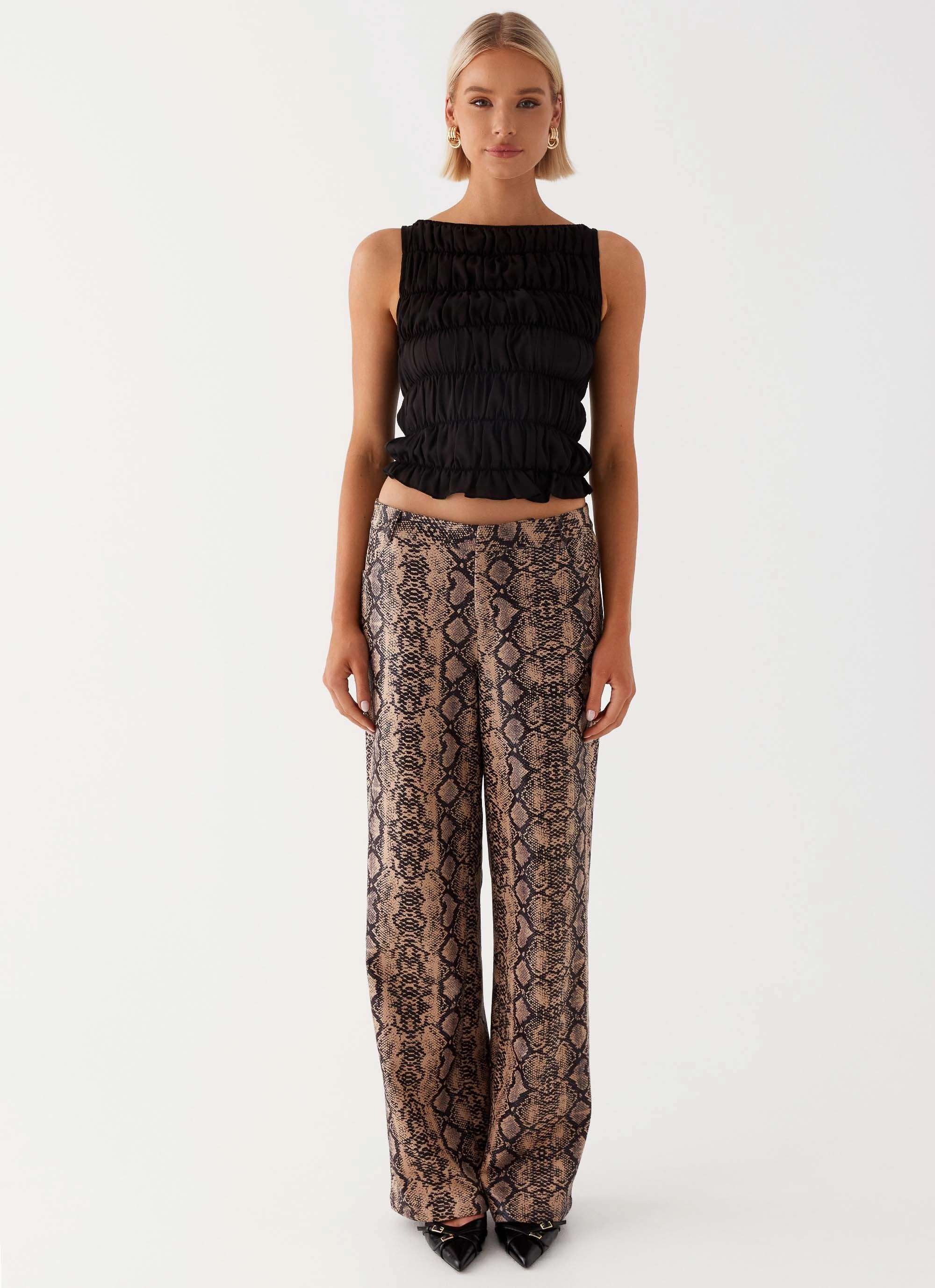 Presley Slim Fit Pants - Snake Versatile Layer