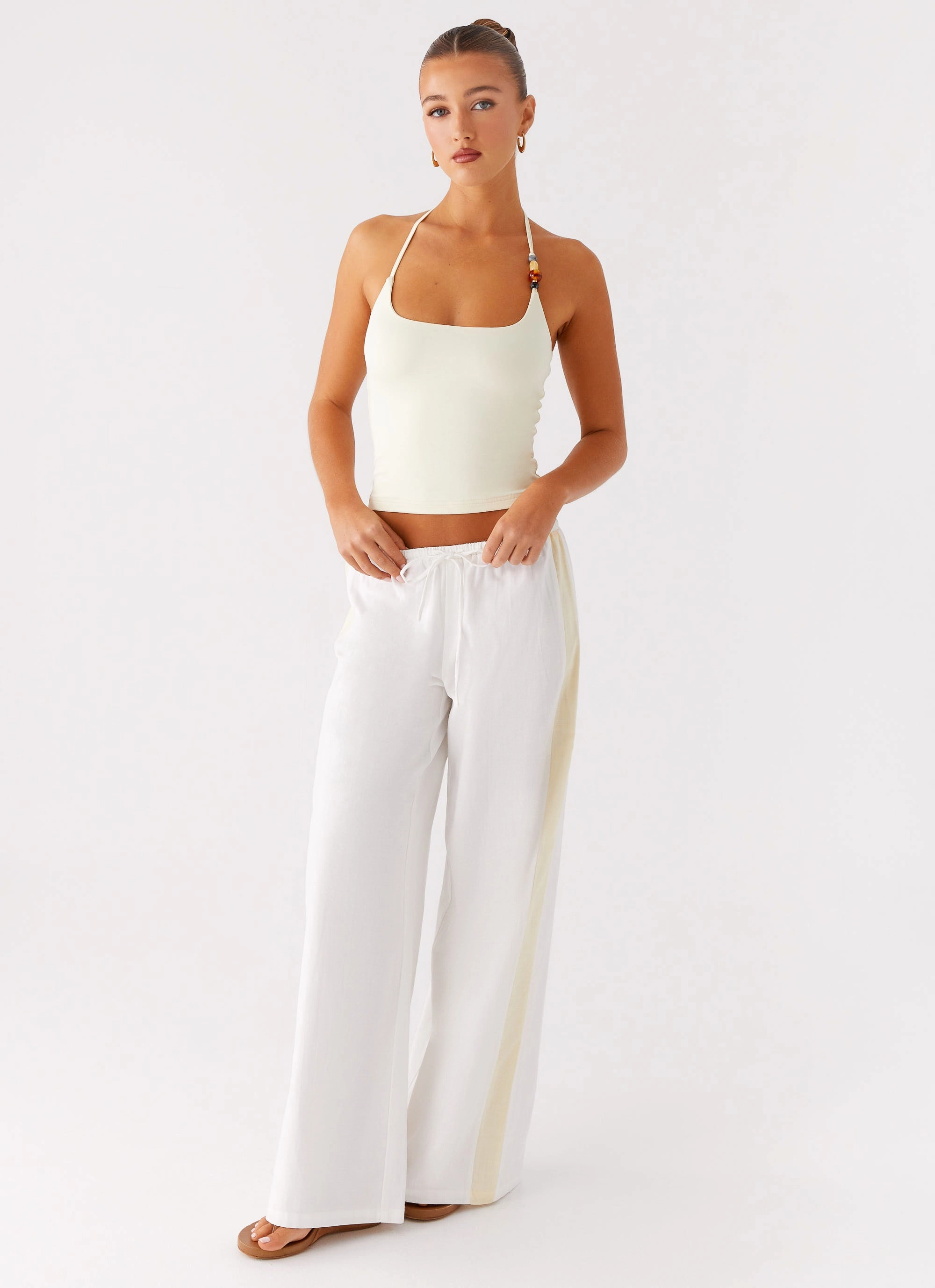 FrictionFreeNeckline Antimicrobial Treatment Palm Beach Top - Yellow