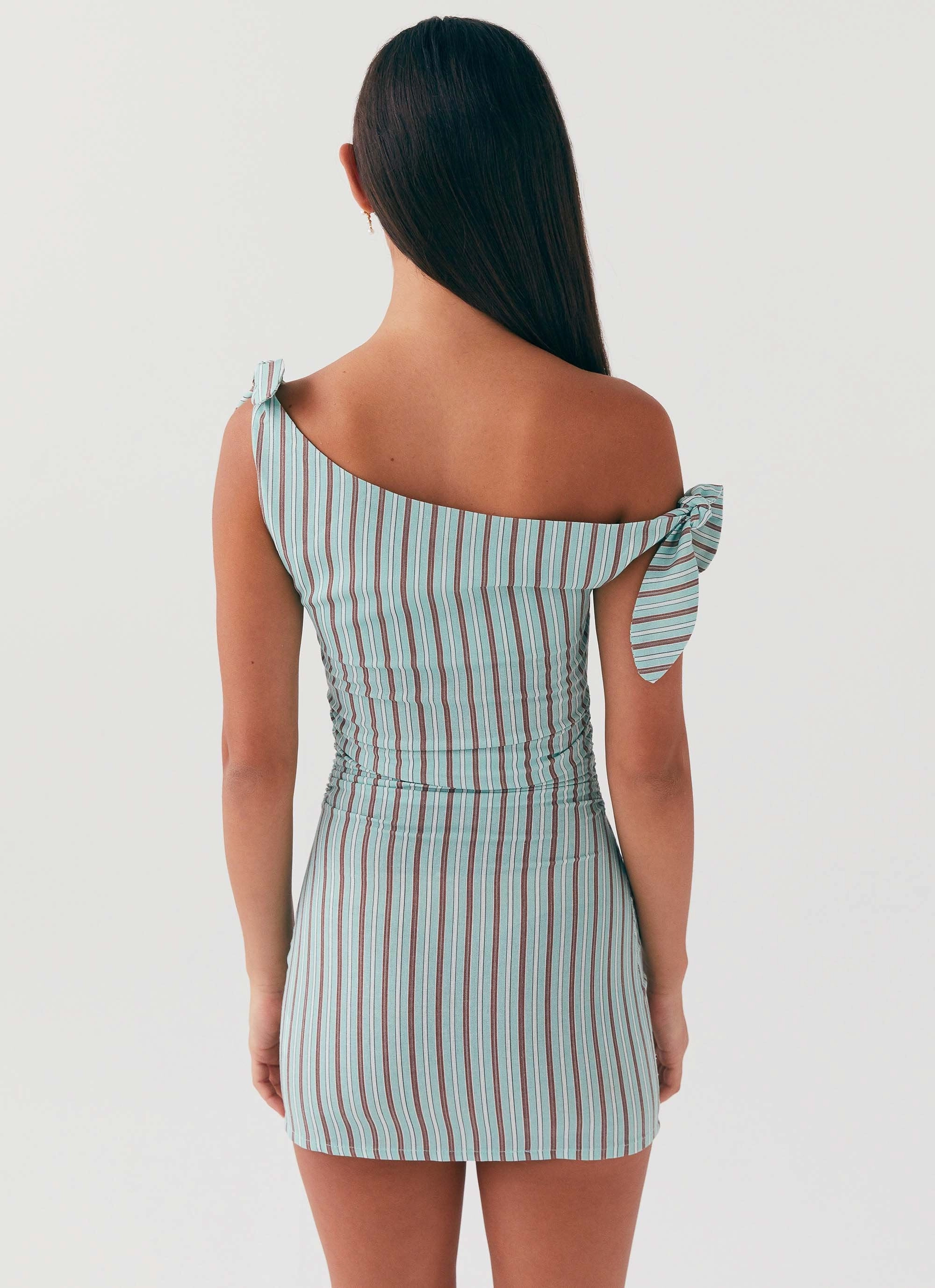 Clean Structure Amazonia Linen Mini Dress - Coastal Stripe