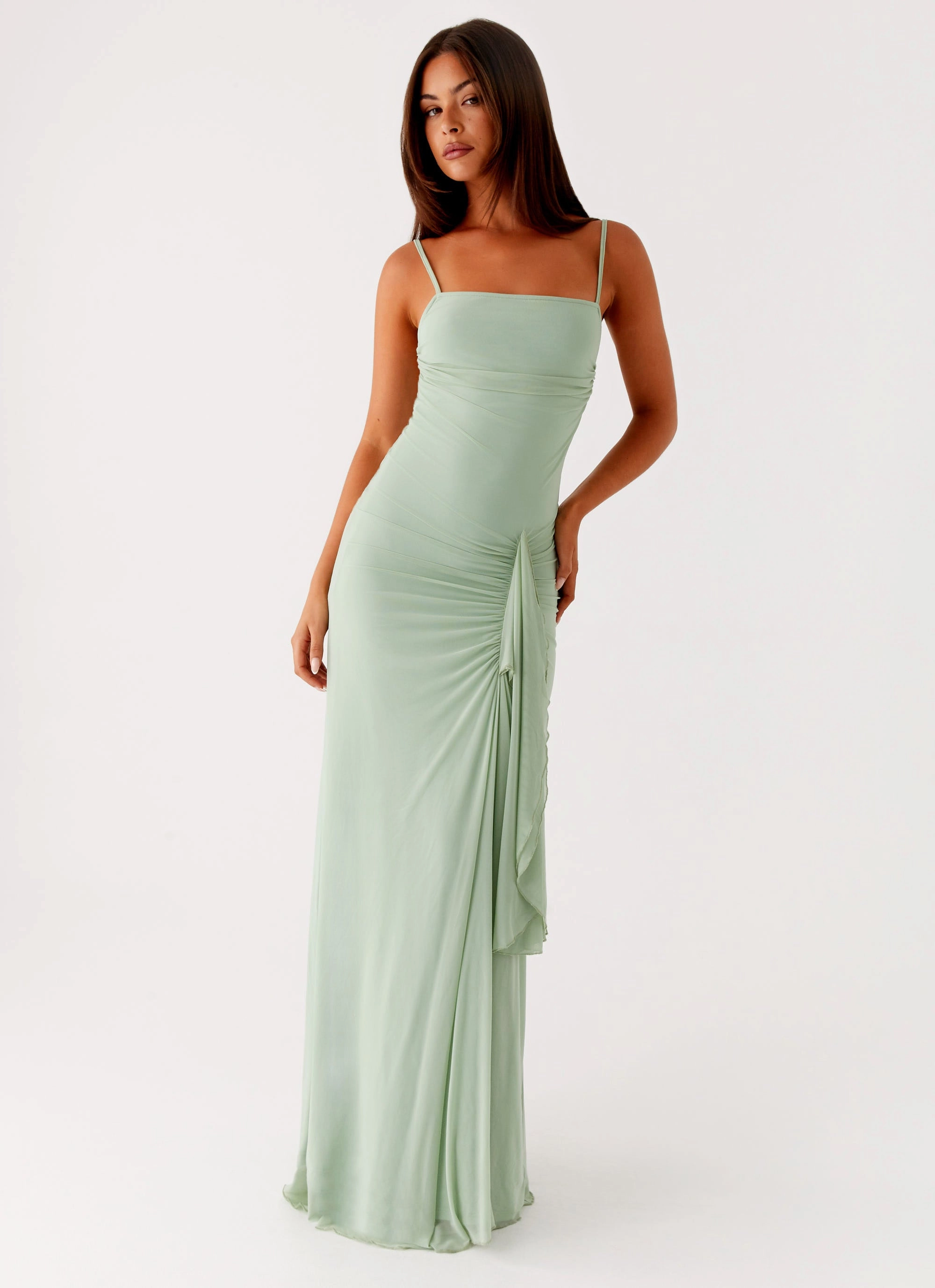 Easy Vibe Flower Soft Amphi Maxi Dress - Sage