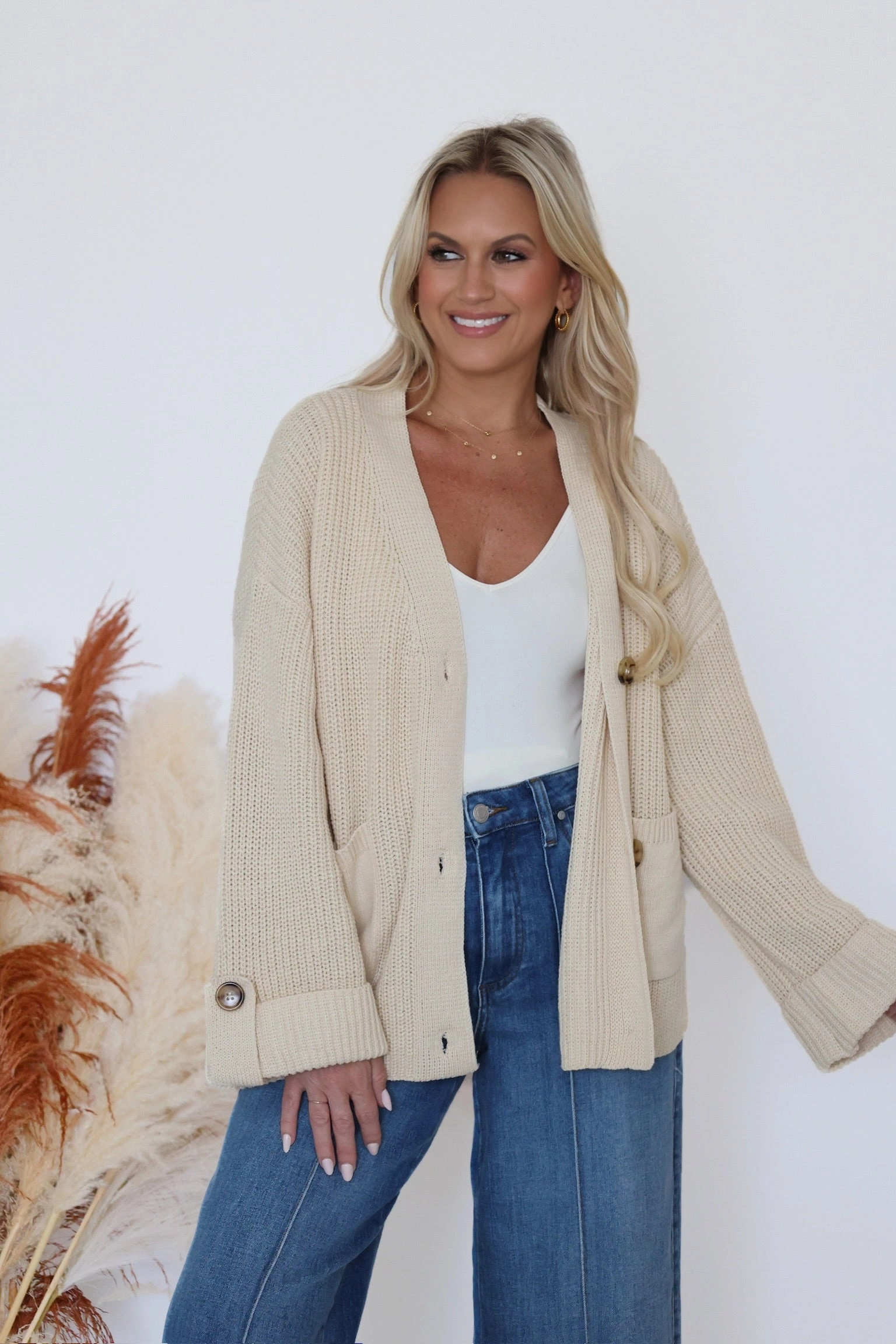 MultiPocket Index Card Cardigan