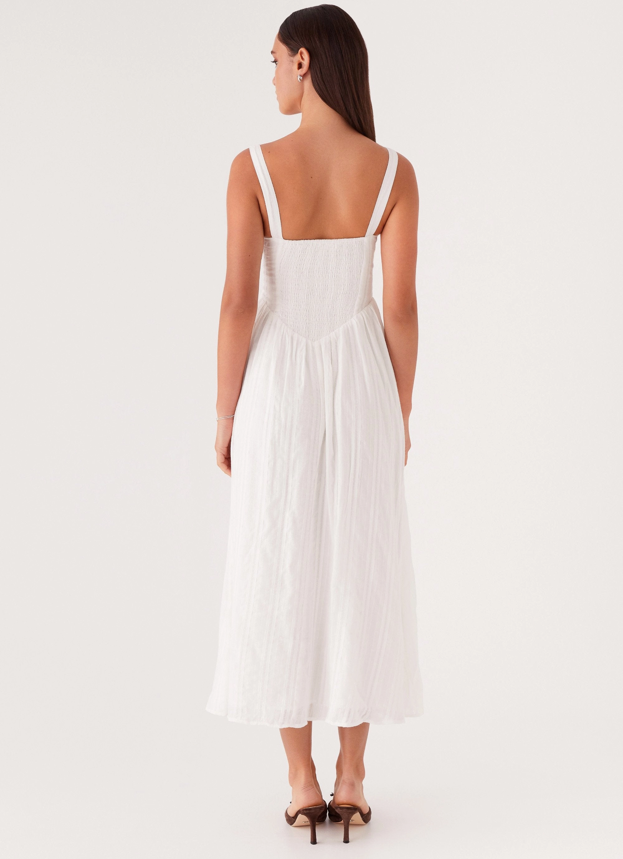 Sophisticated Tailoring Pascuelle Midi Dress - White