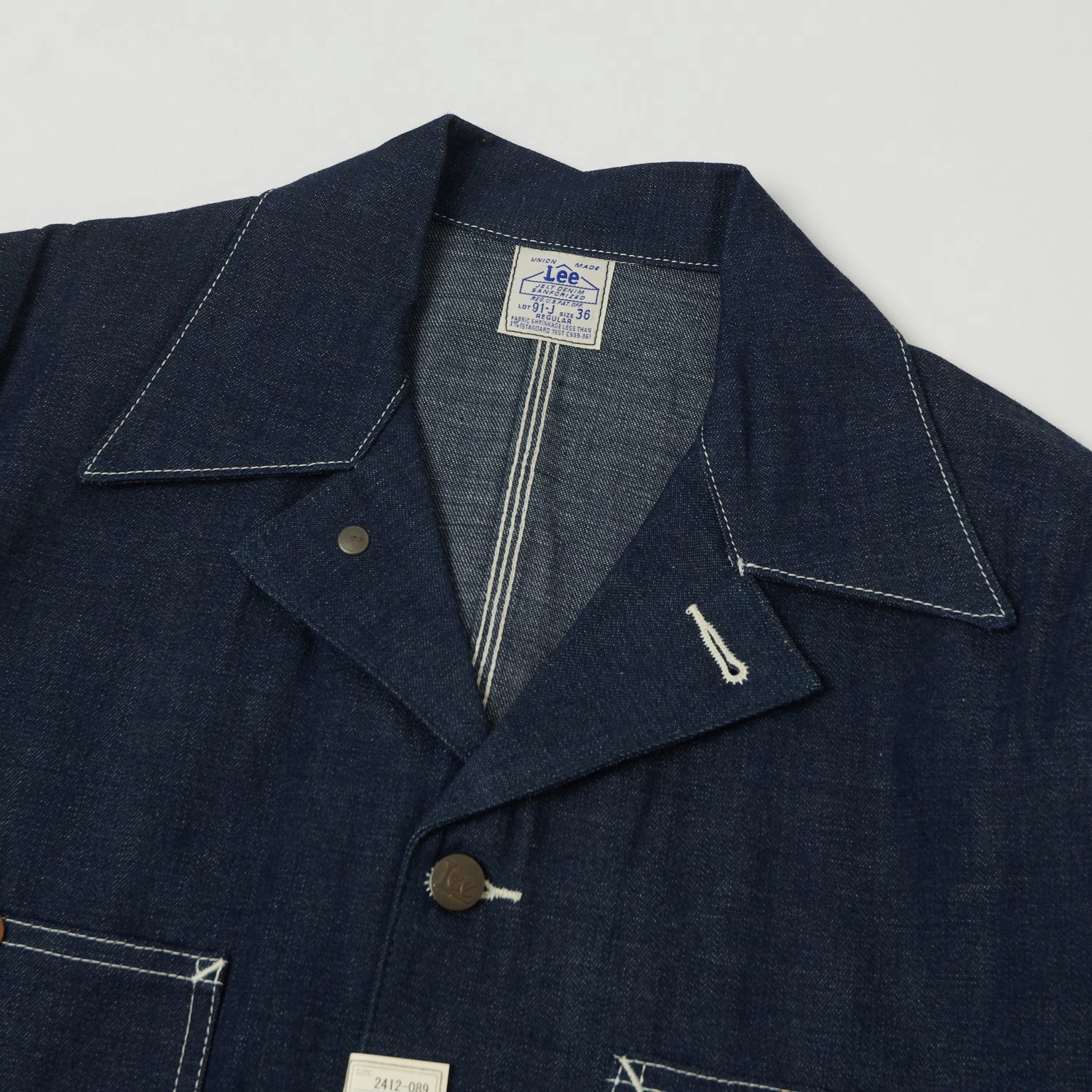 Lee Archives 1949 'Loco' Denim Coverall Jacket - Raw