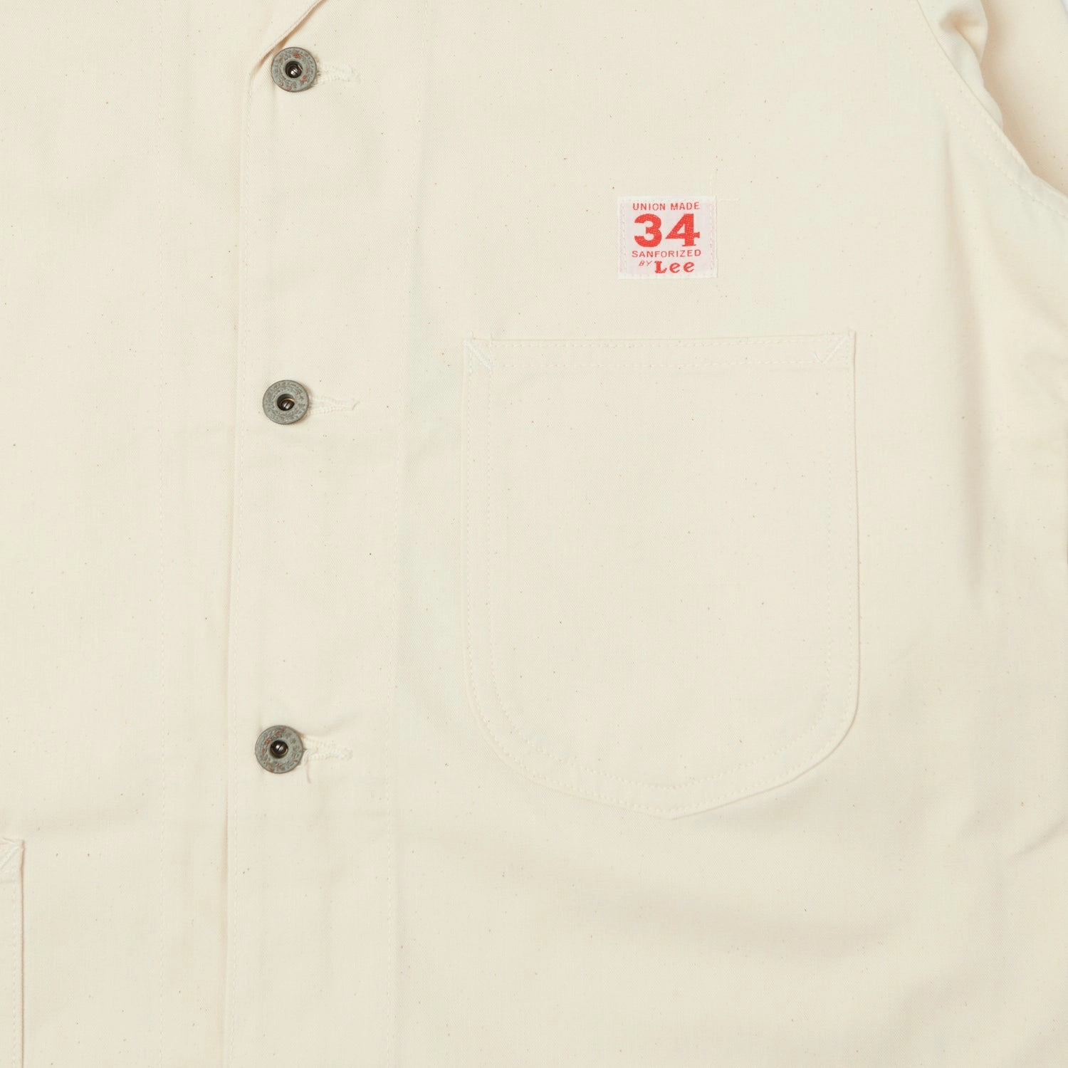 Lee Archives WWII 'Loco' Denim Coverall Jacket - Ecru