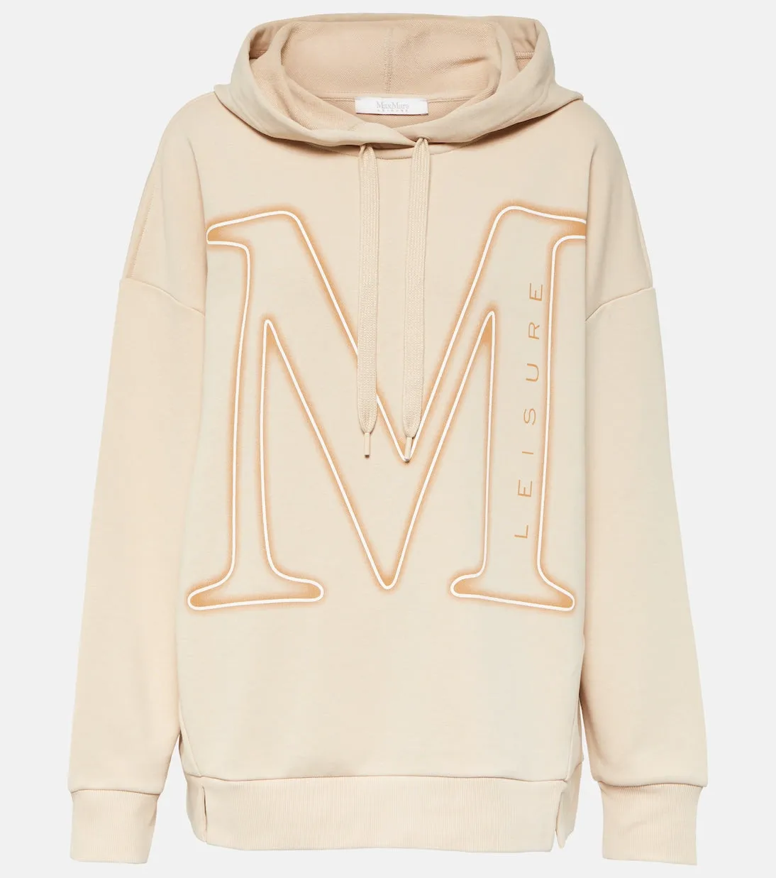 Leisure salice sweatshirt in Max Mara cotton jersey, beige
