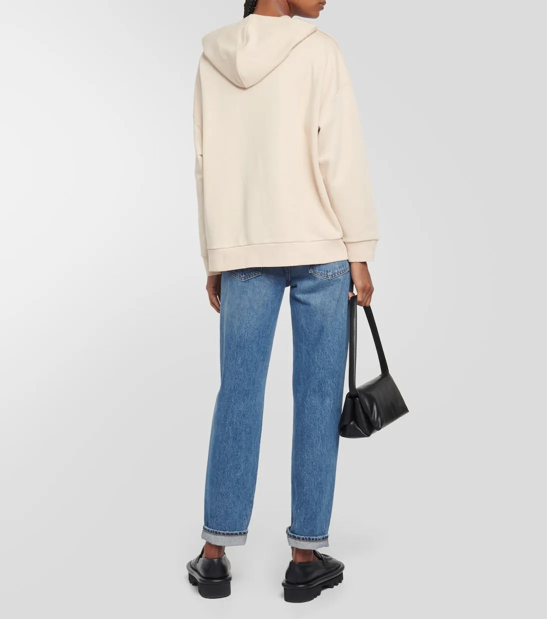 Leisure salice sweatshirt in Max Mara cotton jersey, beige