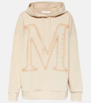 Leisure salice sweatshirt in Max Mara cotton jersey, beige