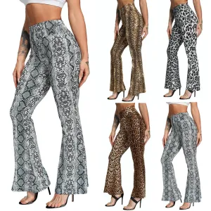 Leopard Print Flare Leggings