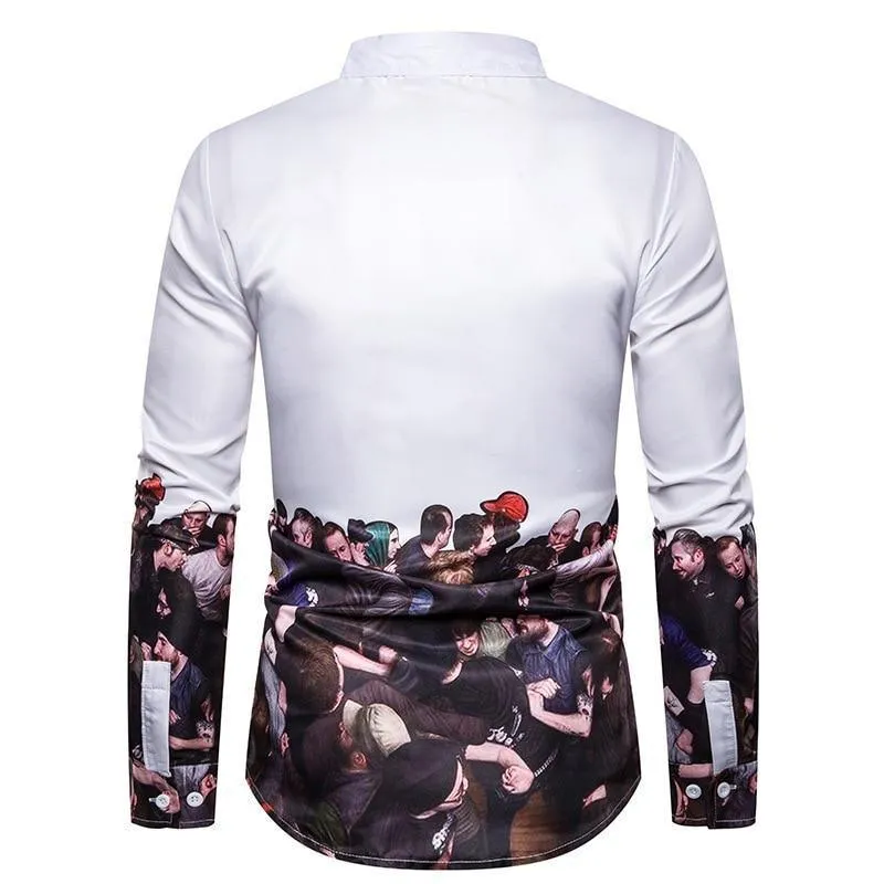 Leopard Print Men' Shirt
