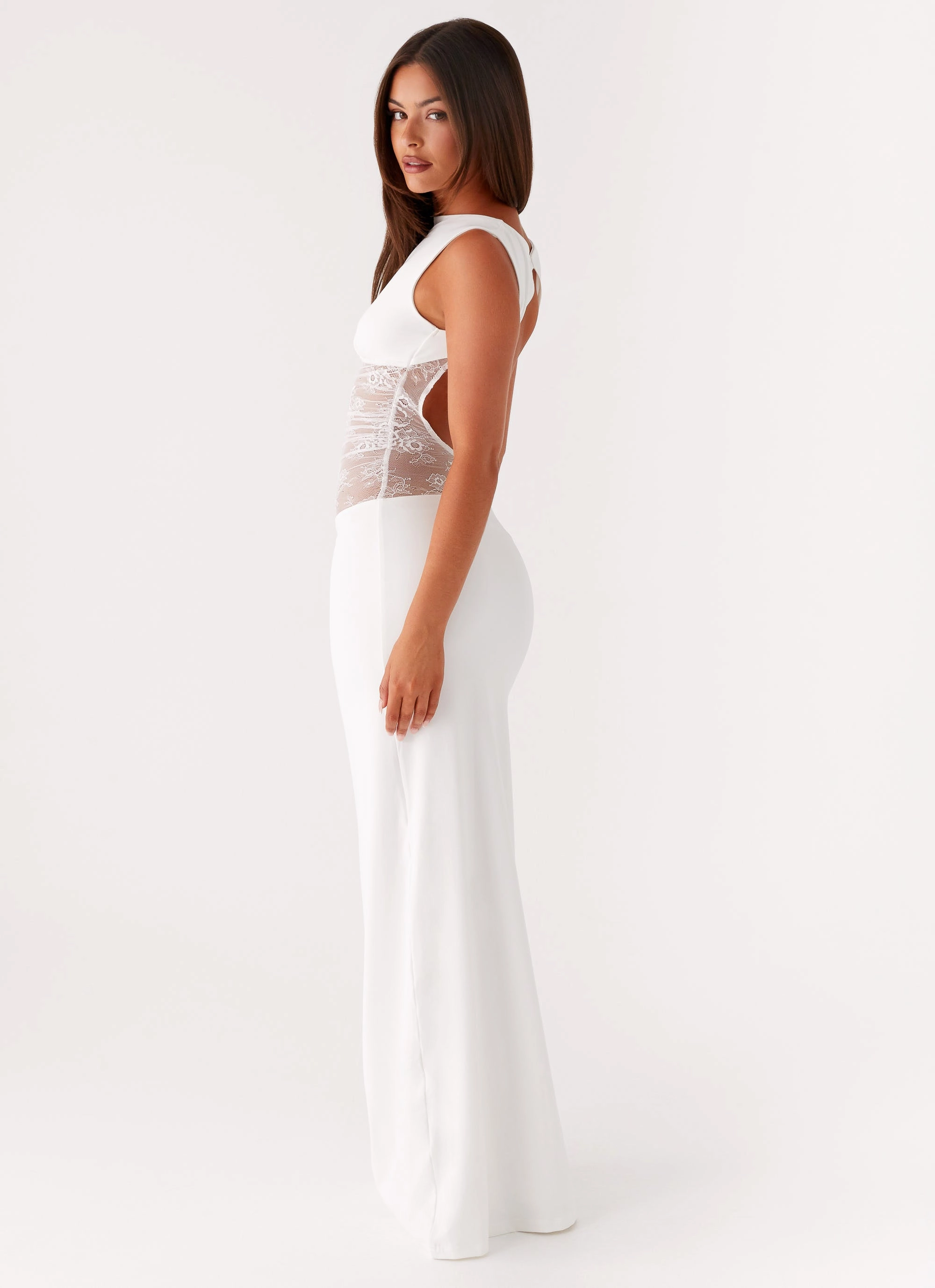 Medina Lace Maxi Dress - White Light and Comfortable Wear