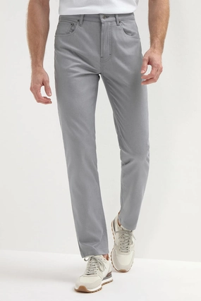 Light grey 5 pocket trousers - Made in Italy