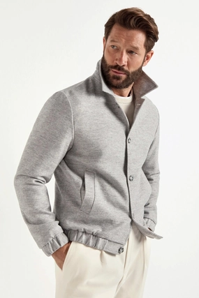 Light grey bomber jacket - Made in Italy Light grey bomber jacket - Made in Italy