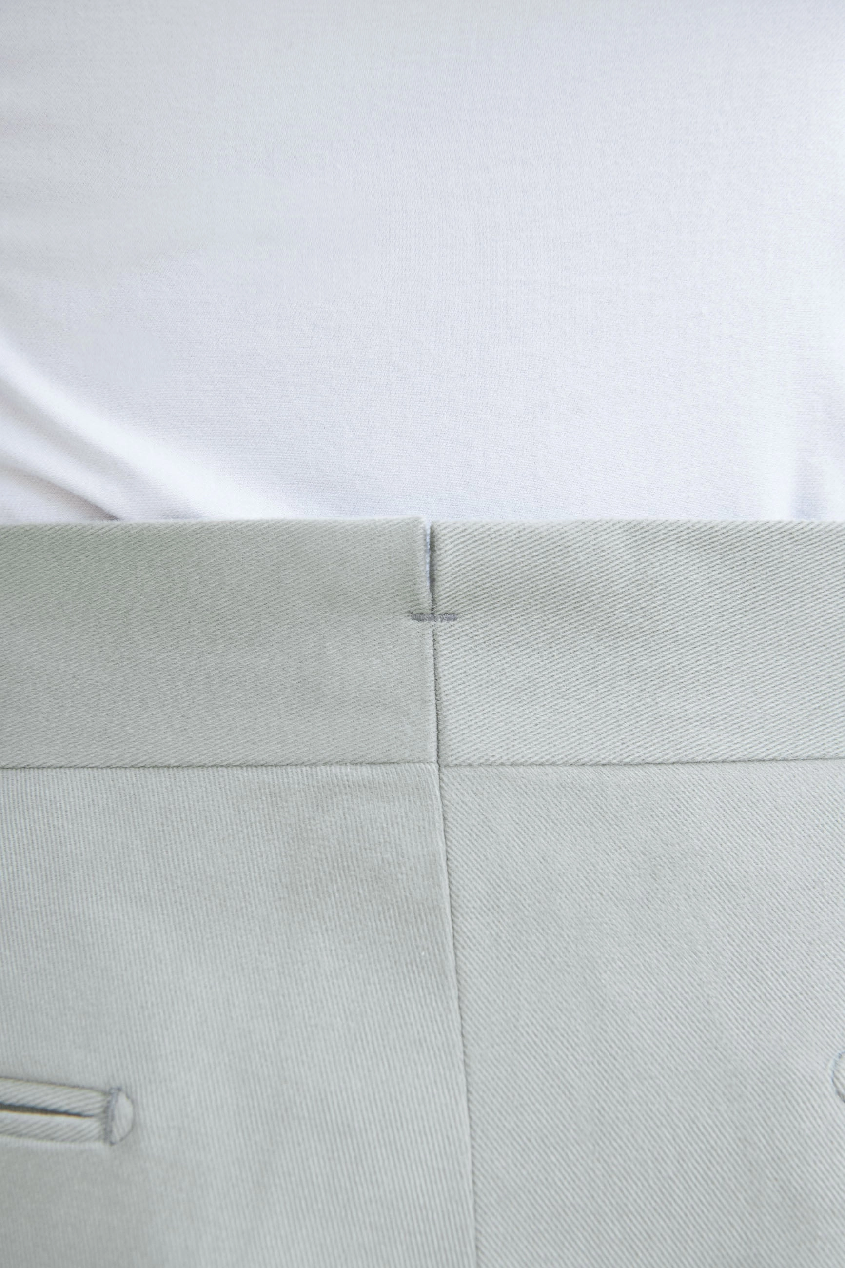 Light grey cotton Soragna trousers - Made in Italy