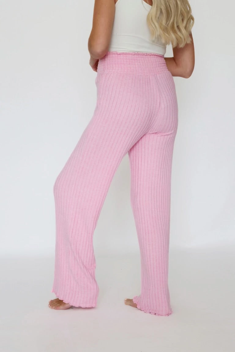 Dawn Smocked Rib Pant - Passionfruit UV Protective Coating