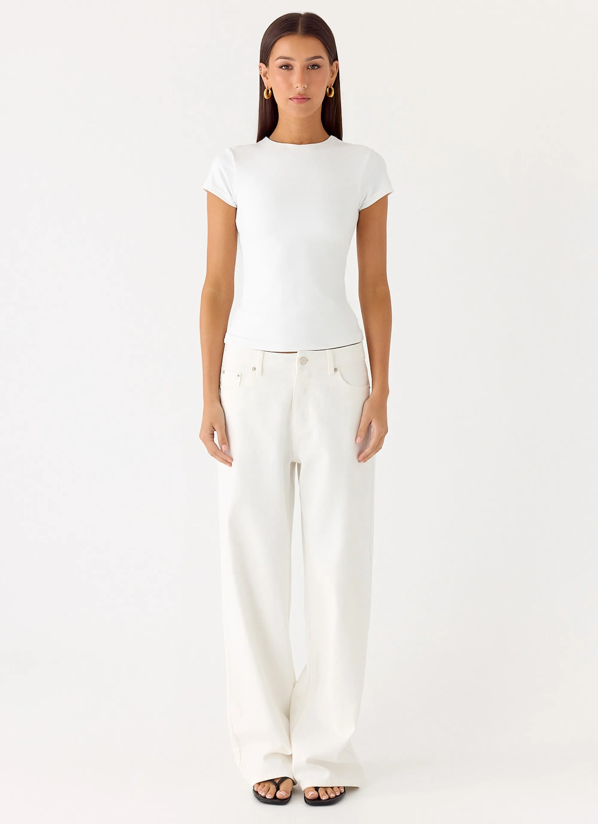 About You Top - White Seam Free Edging