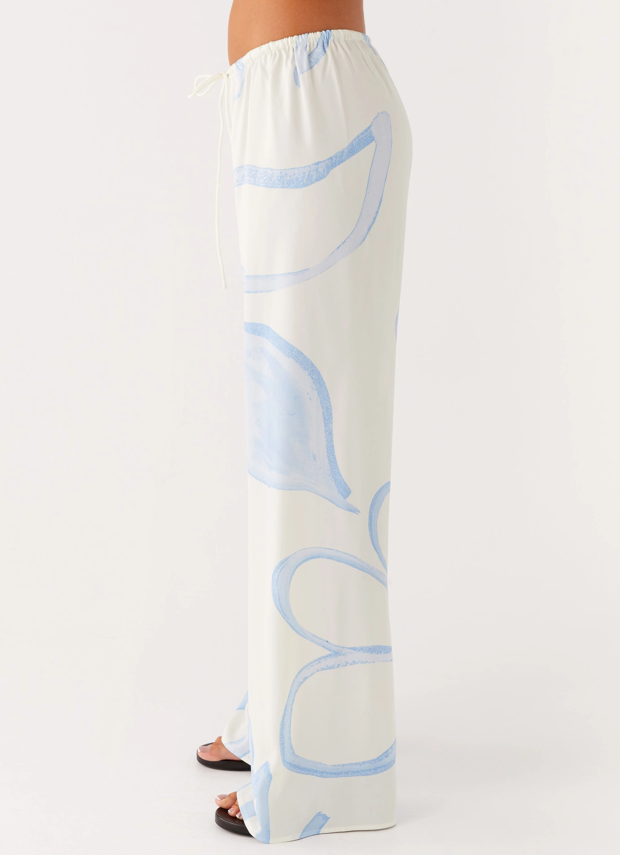 Deacon Low Rise Pants - Bloom Wave Print Chill Comfort Wear