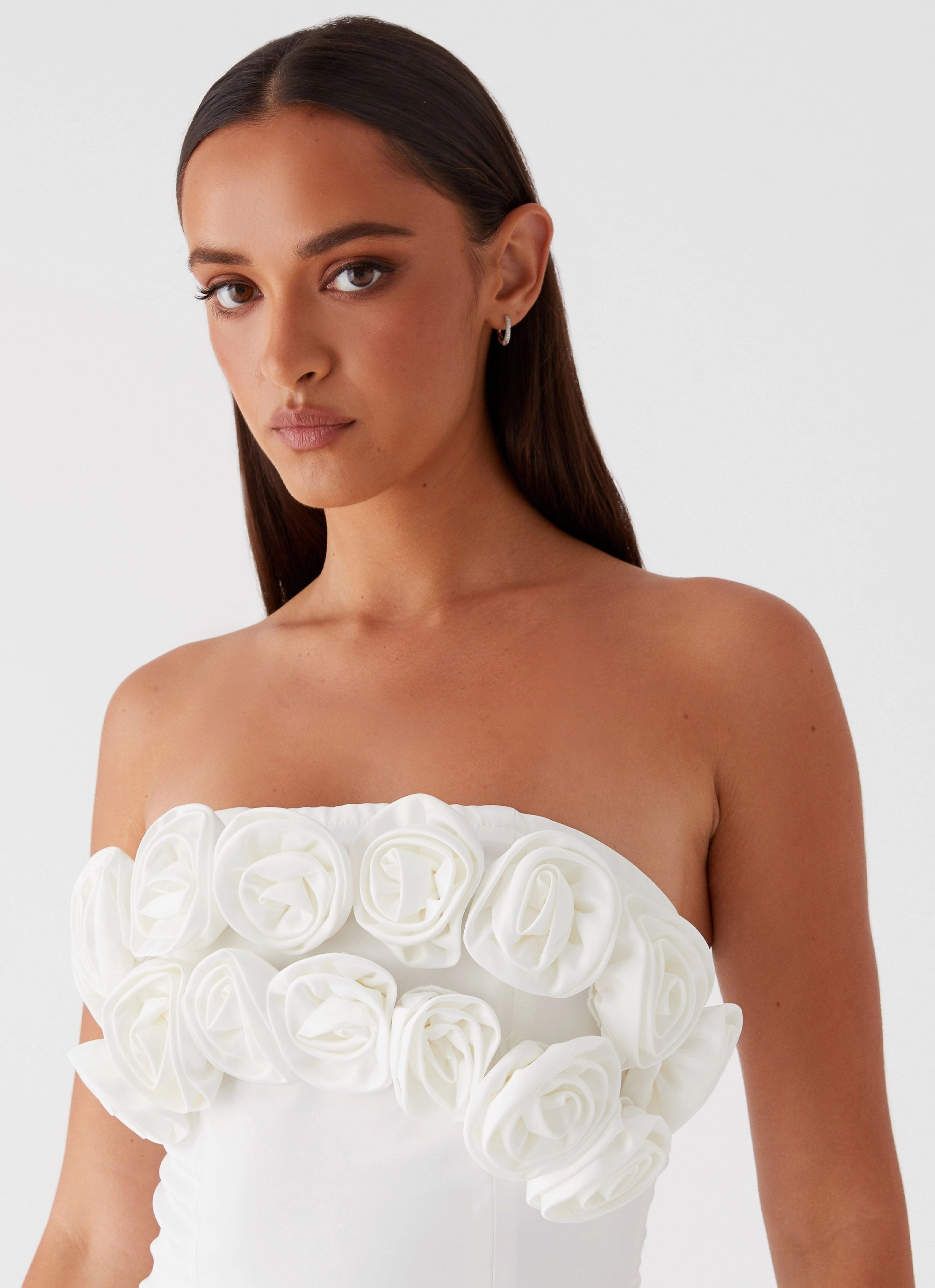 City Layers Bouquet Dream Mini Dress - White