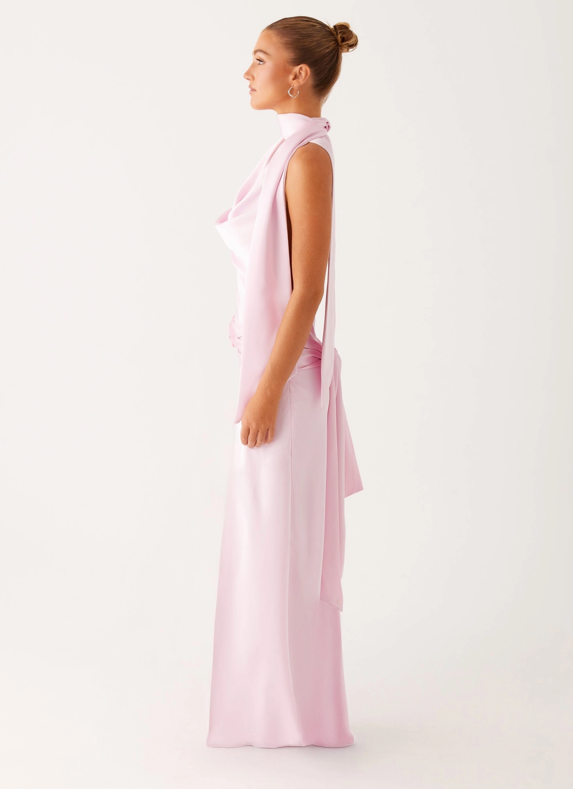 Imani Maxi Dress - Pink Modern Lines