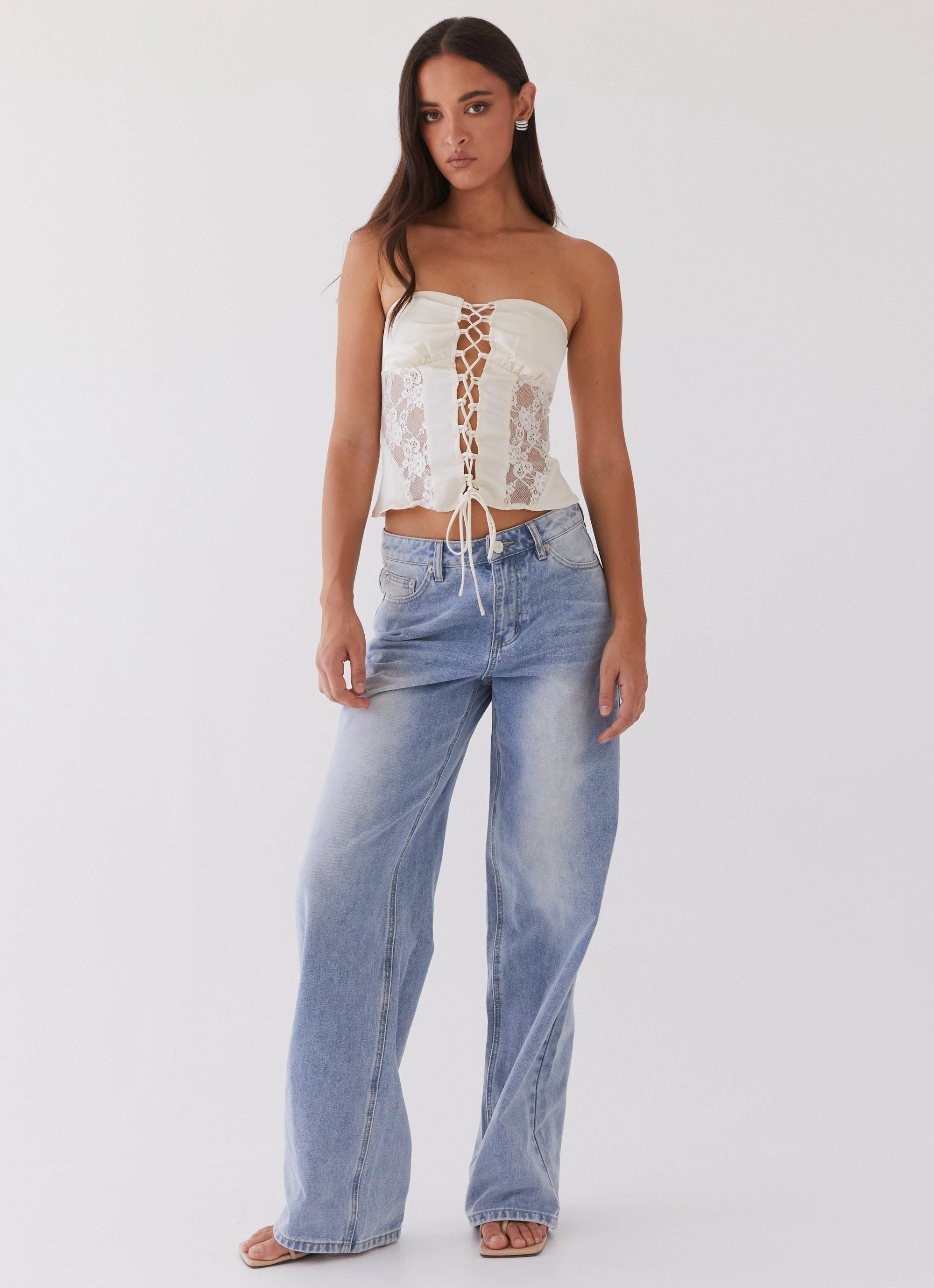 Brandi Lace Up Top - Antique DurableReinforcement