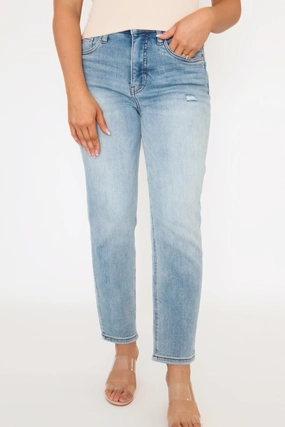 Elegant Cut Rachael High Rise Fab Ab Mom Jean - Recognition- FINAL SALE