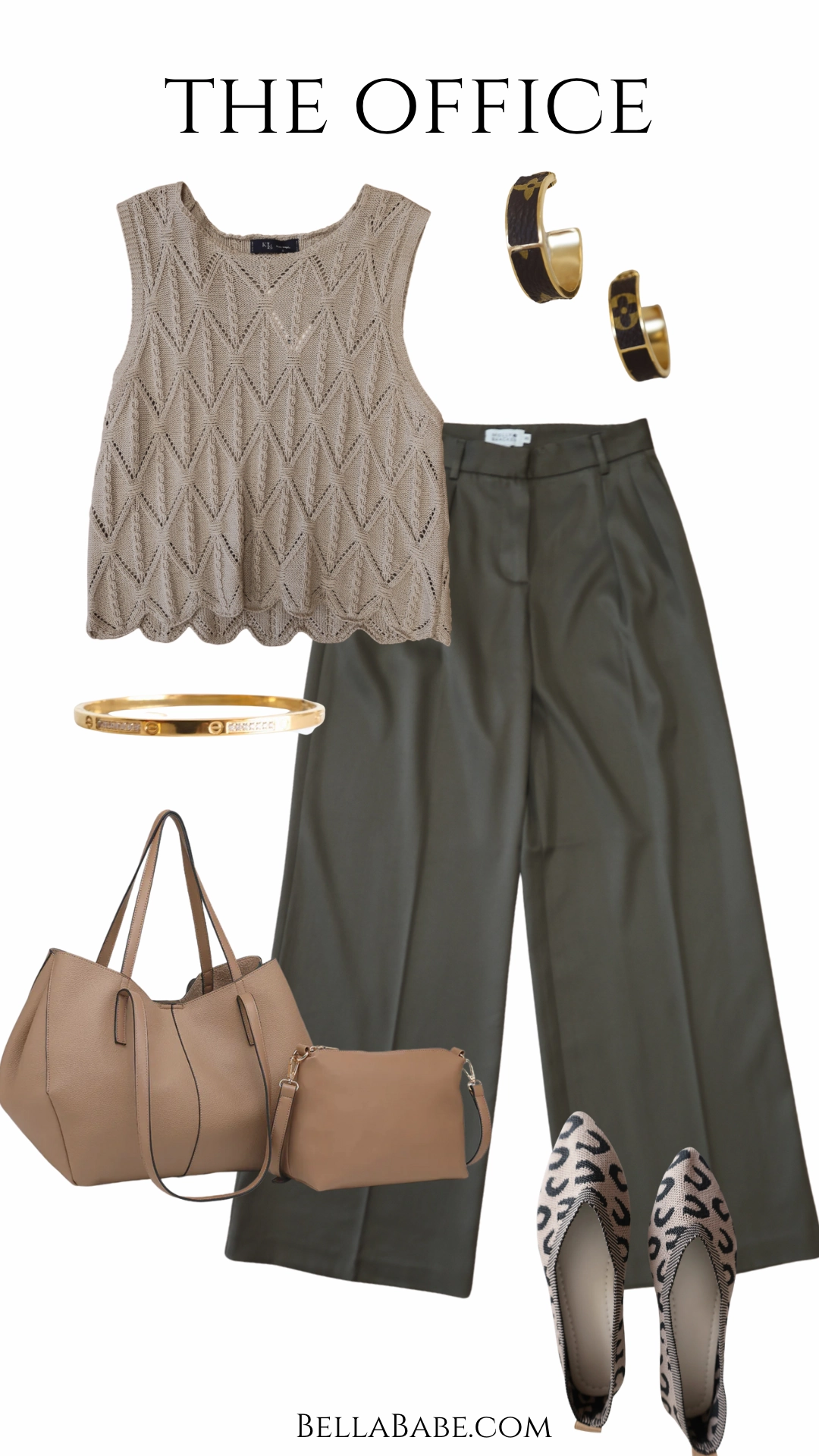 MultiPanelBreathability Lilibet Satin Pant - Khaki